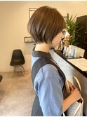 伸ばしかけショート丸みショートボブ