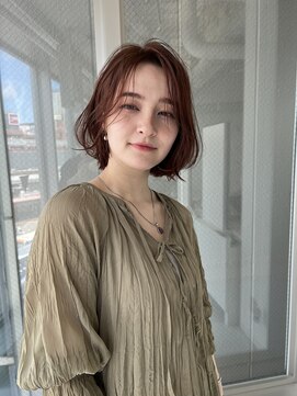 ニューヨークニューヨーク 三宮駅前店(NYNY) 大人可愛いレイヤーボブ+ブラウンベージュ