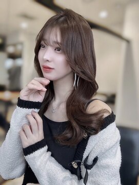 フォンズ(FONS) 透明感グレーベージュカラー/韓国くびれヘア/顔周りカット/学割