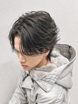 ルースト 京都四条大宮店(ROOST)&nbsp;センターパート/フェザーパーマ/曲がる縮毛矯正/men's