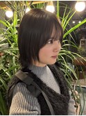 首元すっきり見え”レイヤーボブ”