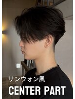 マーシー(MAAAAAC)&nbsp;サンウォン風センターパート｜韓国メンズヘア