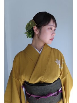 ポーズヘアー 大阪 福島(PAUSE HAIR) 大阪梅田福島｜【和装ヘア】今っぽいタイトなまとめ髪