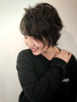 エル セルカ 高田馬場(el CERCA) パーマでゆるふわに動くカジュアルショート★【el CERCA高田馬場