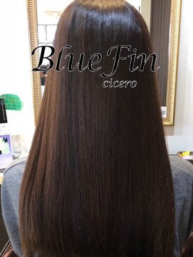 ブルーフィン シセロ(Blue Fin cicero) 夏カラーブラウン/髪質改善/ツヤ髪ロング/20代30代/美シルエット