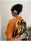 振袖着付け、ヘアセット