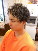 キャンバス バイ ネオリーブ 横浜西口(Canvas by neo.) 横浜★毛先ブリーチツイストスパイラルパーマミディアム