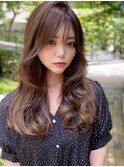 デジタルパーマミニウルフテラコッタくすみブルー20代30代40代