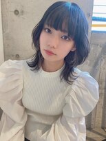 ルービック 豊中(Rubik's)&nbsp;外ハネエアリーウルフヘア×透明感グレージュ×インナーカラー