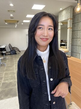 シンス(Since) 顔まわりカット/前髪カット/ロングスタイル/透明感カラー