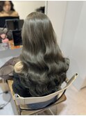 オリーブベージュ　マチルダボブインナーグレージュ前髪