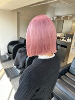 ベレーザ 渋谷(BELEZA)&nbsp;7077ベビーピンクハイライトグラデーション艶髪ハイトーンカラー