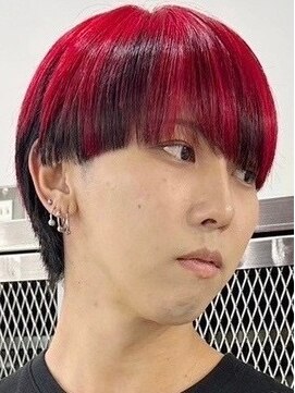 ウィコ 新宿(WICO) レッド×インナーブラック[新宿駅/韓国マッシュ/ベリーショート]