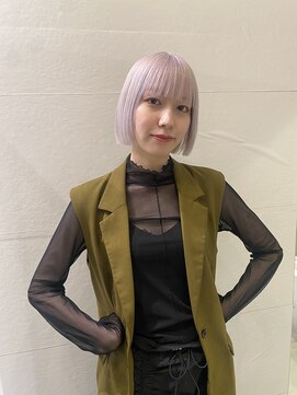 ダブ ギンザ(DaB ginza) ボブ/切りっぱなしボブ/ハイトーンカラー/ケアブリーチ