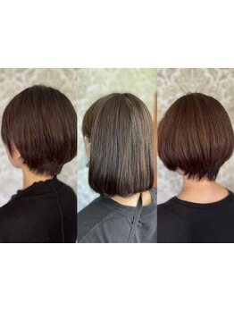 植物成分を配合したカラー剤で、髪をいたわりながらカラーリング♪白髪が気になる方にオススメ◎