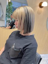 スタン 渋谷(Stam)&nbsp;アンブレラカラー抜きっぱなしボブデザインカラー韓国レイヤー