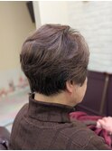 白髪ぼかし×上品ショート