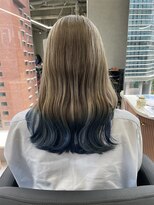 ジエクト カナウ(The Ect canow)&nbsp;エンドカラー/裾カラー/ラベンダーミルクティー/ブルーカラー