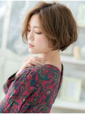■小顔アシンメトリーかきあげボブパーマ52-2越谷20代30代40代