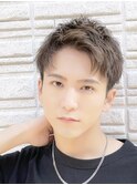 【Hale】ブルーブラックNo3222韓国マッシュスパイキーショート