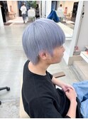 ホワイトラベンダーシルバー/メンズハイトーンカラー/名古屋