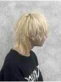 ハイライト/マッシュパーマ/ウルフ/アッシュブラック/渋谷駅