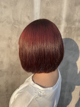 グランデュール 浜松小豆餅店(GRANDEUR) ブリーチなしピンクカラー