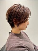 似合わせショート/フェザーショート/細めハイライト