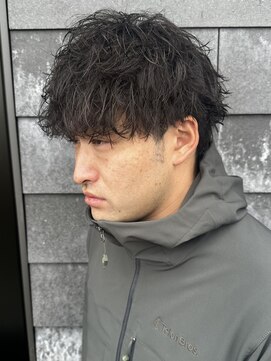 リオールバイニアウ(RE:ALL by Niau) メンズマッシュパーマ波巻スパイラルパーマナチュラル刈り上げ