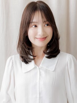 カバーヘア 上尾西口店(COVER HAIR) バラフライレイヤーカット小顔ミディアムレイヤーY上尾30代40代