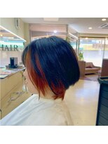 ビーワンヘアー 藤井寺 土師ノ里(B1hair)&nbsp;インナーカラーとプラチナトリートメント