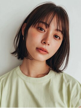 ロディーナ 大口 新子安(rodina) ミルクティーブロンド/ダークブルー/デジタルパーマ/大口新子安