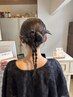 お呼ばれヘアセット【金箔・銀箔・パールシールサービス】