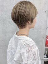 モリオ(morio)&nbsp;【morio浦和 安齋】ミルクティーベージュ柔らかショートボブ