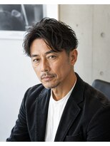 MEN's Baguz MEN'Sカット/ MEN'Sパーマ/ MEN'Sカラー 大人メンズ無造作ウェーブセンターパートツーブロックパーマ