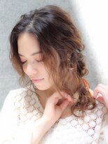 【LAIDBACK代官山】デザインカラー×編み込みルーズヘアセット