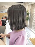 大人切りっぱなしボブ