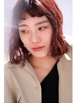 スリー スタンド(THREE STAND)&nbsp;くせ毛風無造作カール＊秋色＊ボルドー