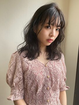 イソラブル(ISOLA-blu) 【お洒落な暗髪】シースルーバング ×ダークグレー