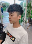 前下がりマッシュ☆ハイスパイラルパーマ