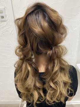 ヘアメイク ギャリス 北新地店(HAIR MAKE SALON Gallis) もこもこ☆ルーズツインスタイル