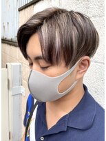 ミモザワークス(Mimosa Works)&nbsp;まろやかベージュのハイライト、センターパート