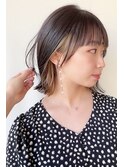 【morio原宿】インナーカラー　ボブ　黒髪　暗髪　ショート