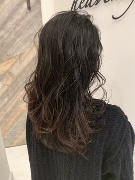 オースティン 流山おおたかの森(AUSTIN) 大人かわいい前髪セシルカットココアブラウンフリンジウェーブ