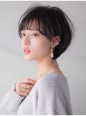 ショートボブ 大人可愛い 美シルエット 青山 表参道 30代40代