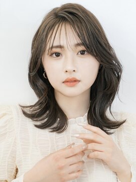 ミンクス 原宿店(MINX) 韓国トレンド！大人の色っぽくびれミディアムヘア 20代30代