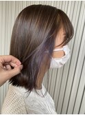 外ハネボブ×ハイライト×インナーアメジスト