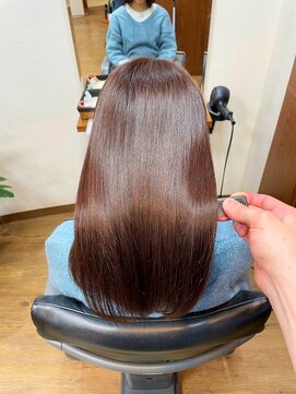 ヘアーパラディ hair paradis pink brown