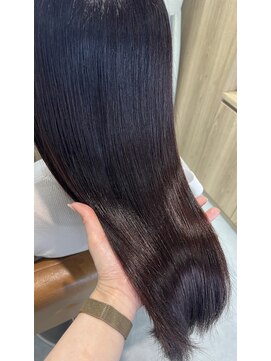 テラスヘア 新潟駅南(TERRACE hair) 【髪質改善艶カラー】艶感たっぷりピンクラベンダー