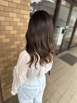 ヘアーサロン カラー 色彩店(COLOR) バレイヤージュベージュ系カラー